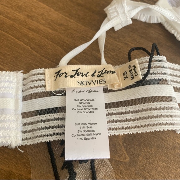 NWT For Love & Lemons Vera Underwire Bra Skivvies XS - Picture 4 of 7